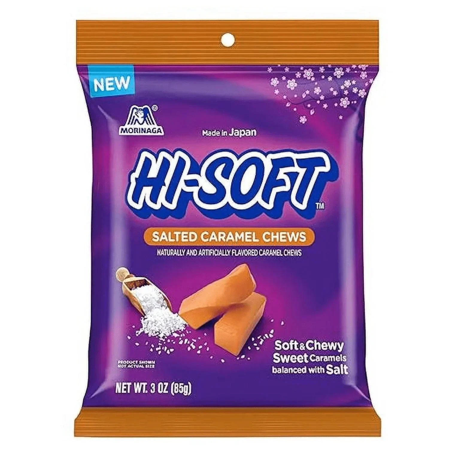 MORINAGA HI SOFT PEG BAG SALTED CARAMEL CHEWS