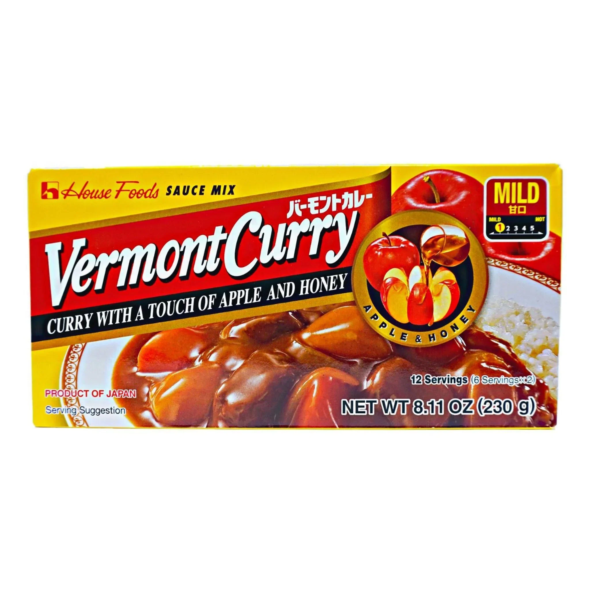 HSE VERMONT CURRY MILD 12 SERVINGS 8.11OZ/230G